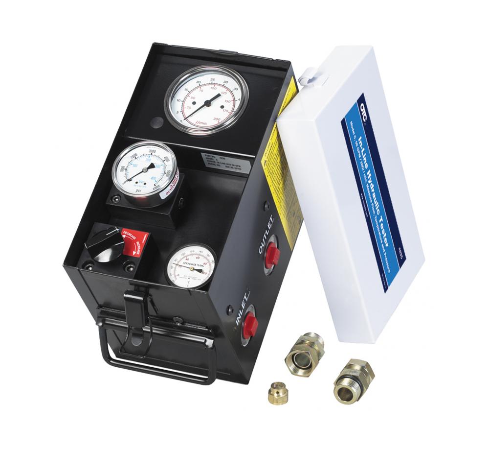 Inline hydraulic pressure clearance gauge