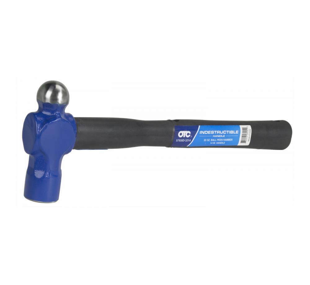 32 oz., 14 in. Ball Pein Hammer, Indestructible Handle | OTC Tools